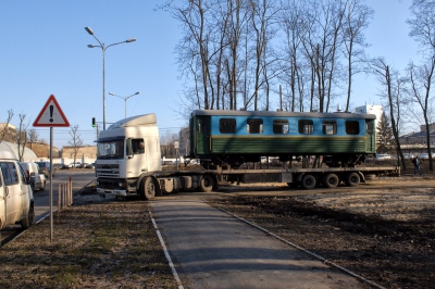 Перевозка вагона ПВ40 при передаче на Малую Юго-Западную железную дорогу