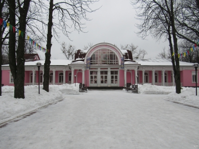 Вокзал ст. Парк в снегу