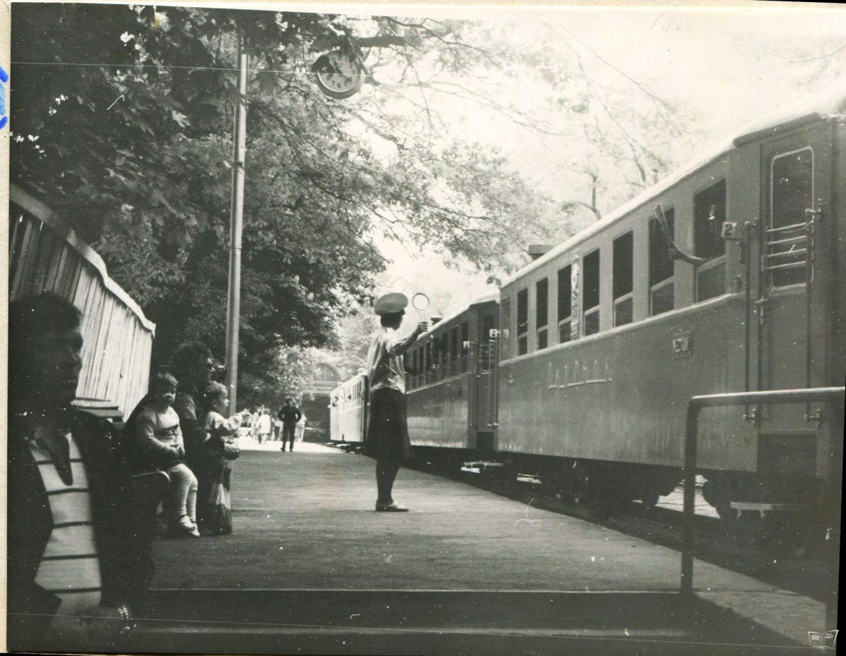 Оператор отправляет поезд со ст. Парк