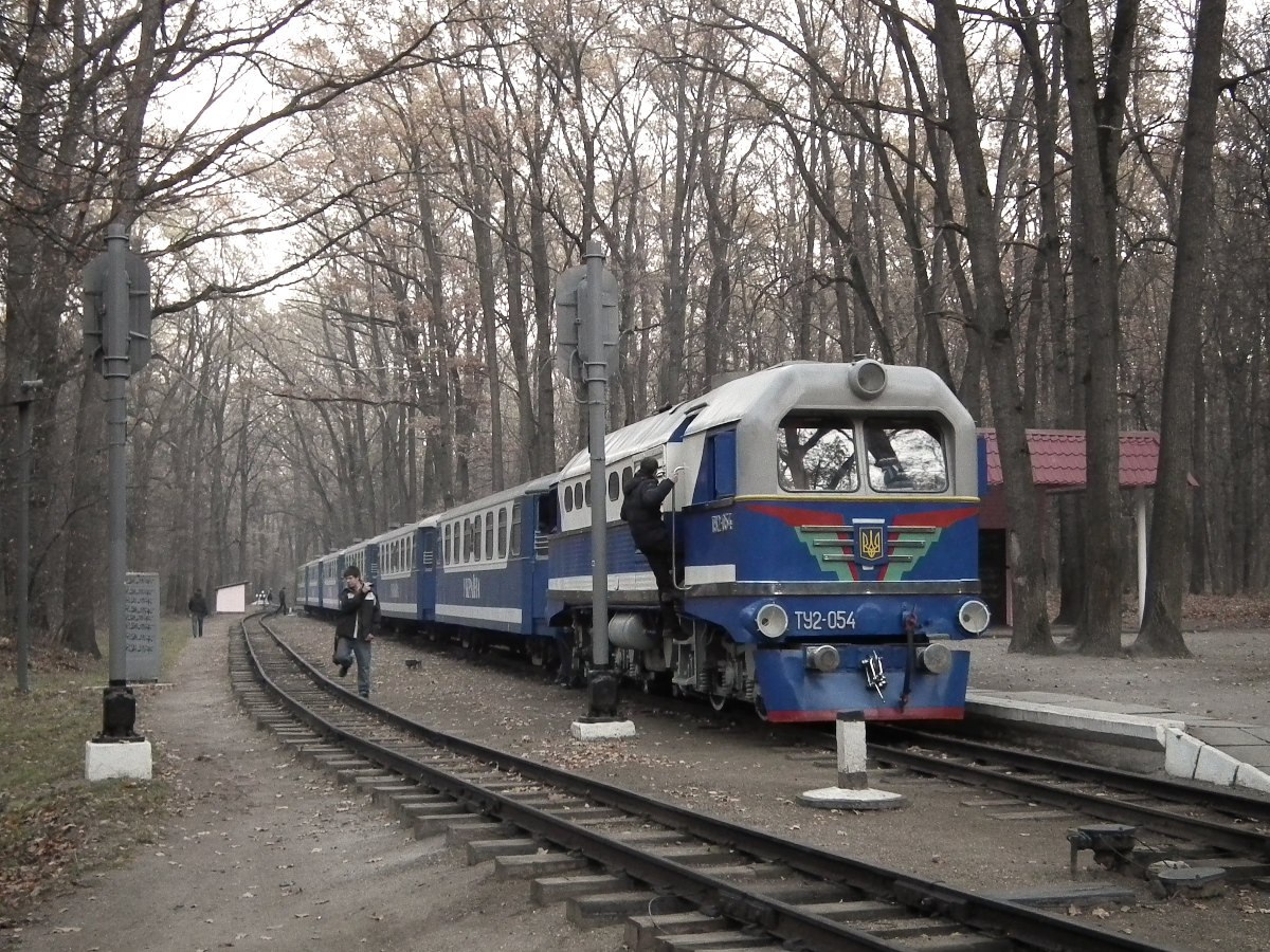 ТУ2-054 с поездом 'Украина' на станции Лесопарк