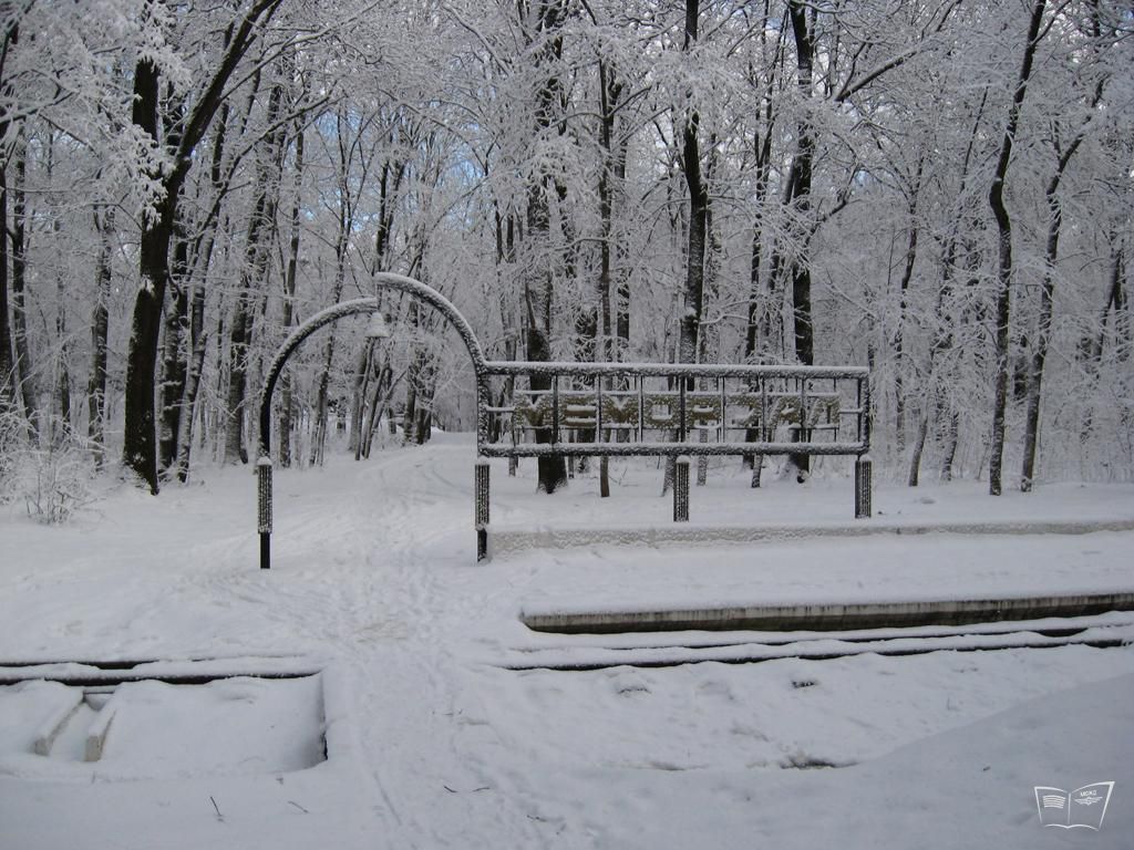 Платформа 'Мемориал' в снегу