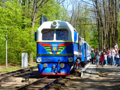 ТУ2-054 с поездом 'Украина' на ст. Лесопарк