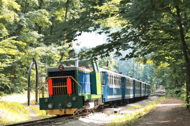ТУ7А-3198 с поездом 'Украина' следует в чётную сторону у ост. п. Мемориал