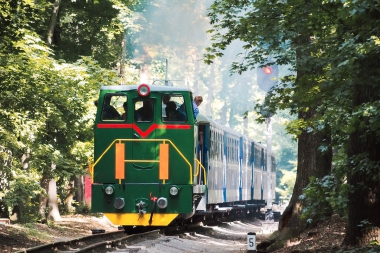 ТУ7А-3198 с поездом 'Украина' отправляется от станции Лесопарк