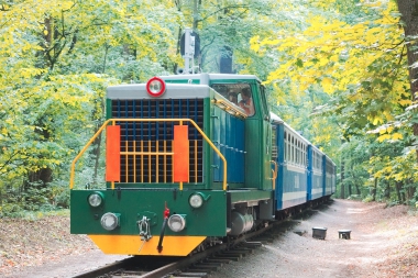 ТУ7А-3198 с поездом 'Украина' прибывает на станцию Лесопарк