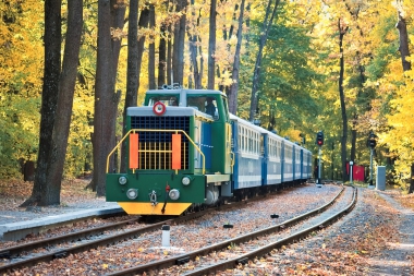 ТУ7А-3198 с поездом 'Украина' на станции Лесопарк