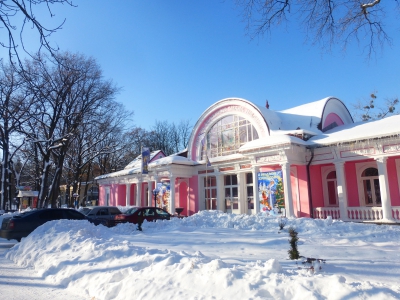 Вокзал ст. Парк в снегах