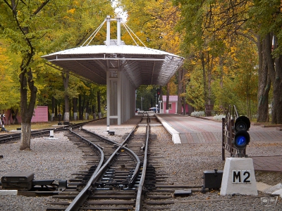 Станция Парк, вид в чётную сторону