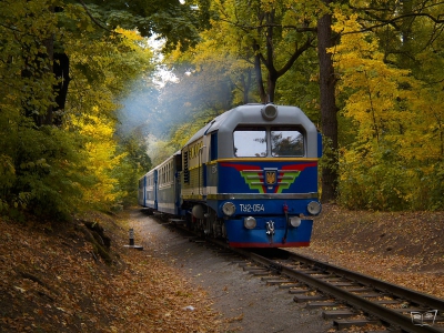 ТУ2-054 с поездом 'Украина' из вагонов Pafawag следует в четную сторону.